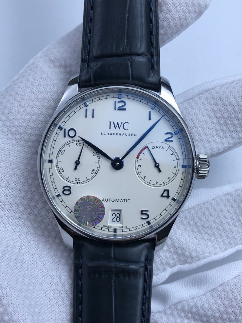 IWC 포르투기즈 부엉이 화이트다이얼 블루핸즈 HQ버전