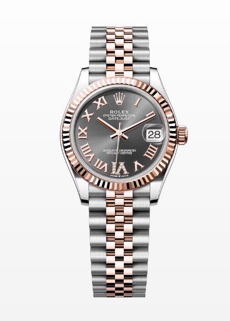 롤렉스 데이저스트 에버로즈골드 그레이 로마 다이아 datejust rose rold roma diamond 31mm