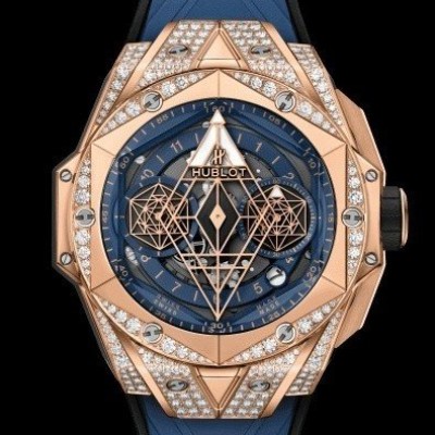 레플리카 위블로 상블루2 킹골드 블루 다이아 리미티드에디션 Hublot SANG BLEU II KING GOLD BLUE PAVE