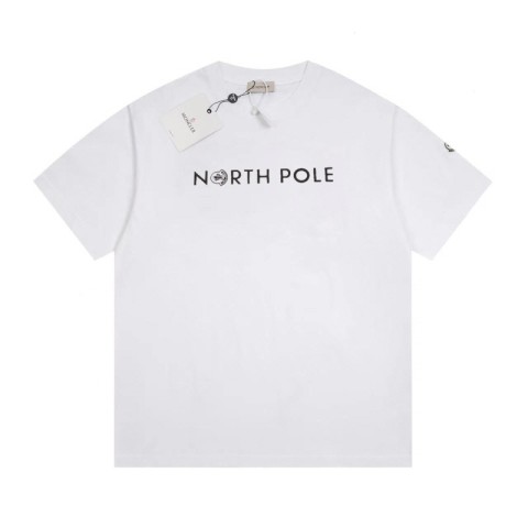 레플리카 몽클레어 NORTH POLE 레터링 반팔티셔츠 화이트